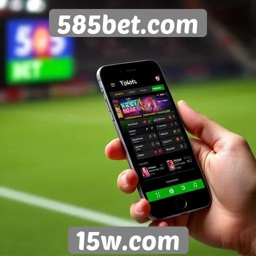 Experiência mobile no site 585bet.com é otimizada